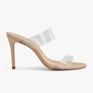 Schutz Ariella Heels Elegant Clear Strap Heels